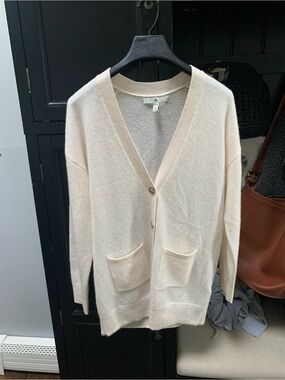 Banana Republic 100% cashmere Oversized   men’s cardigan sweater XXS